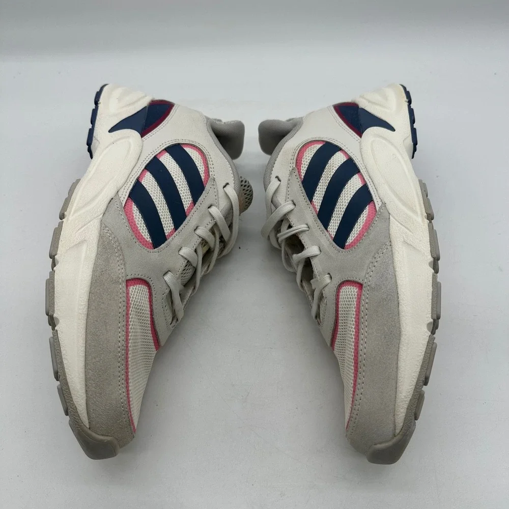 Adidas EE9907 Women 11 Sneakers Grey Navy Pink Grand Court Base‎ Athletic Shoes